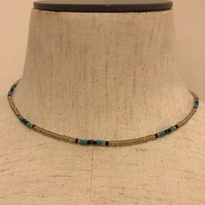 South west desert sand beaded choker western beaded choker western necklace
